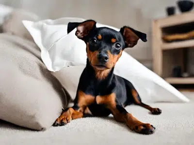 cámara proteccion del pinscher miniatura