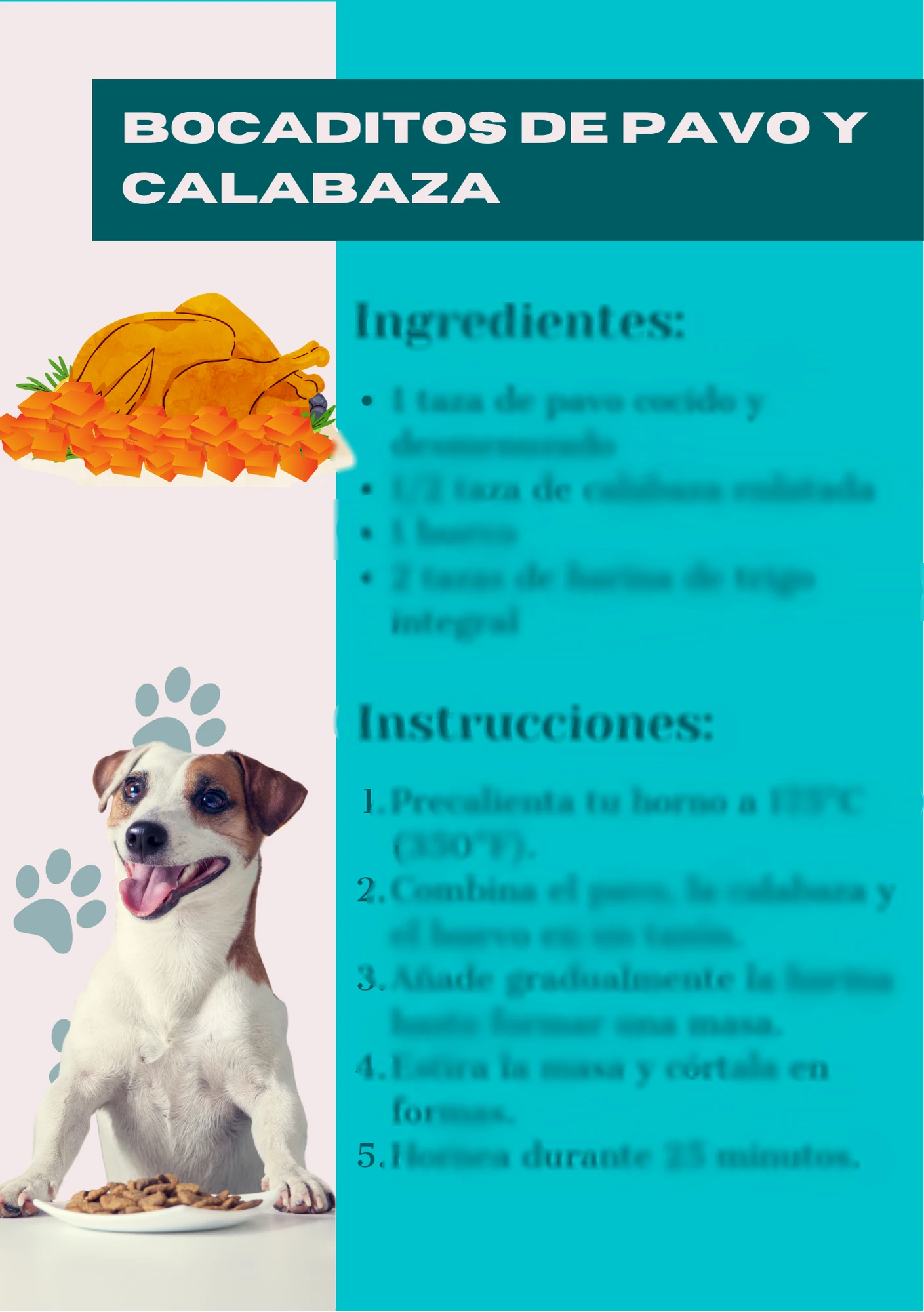 recetas de snacks saludables para perros