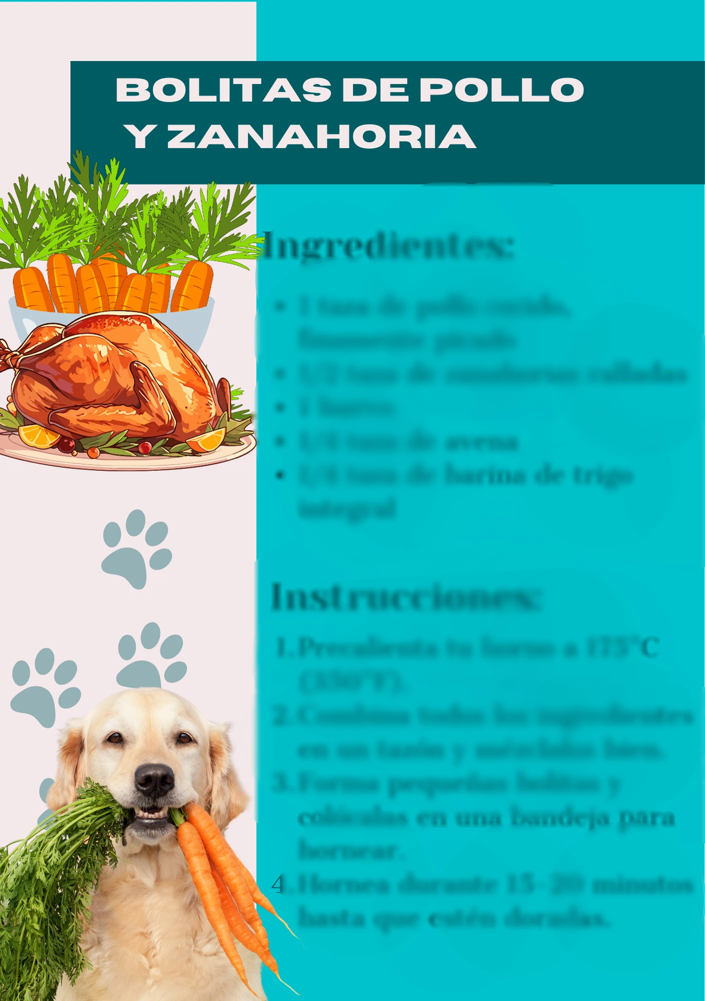 RECETA SNACKS PERROS pequeños